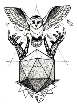 Geometric owl