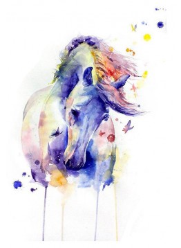 Watercolor horse